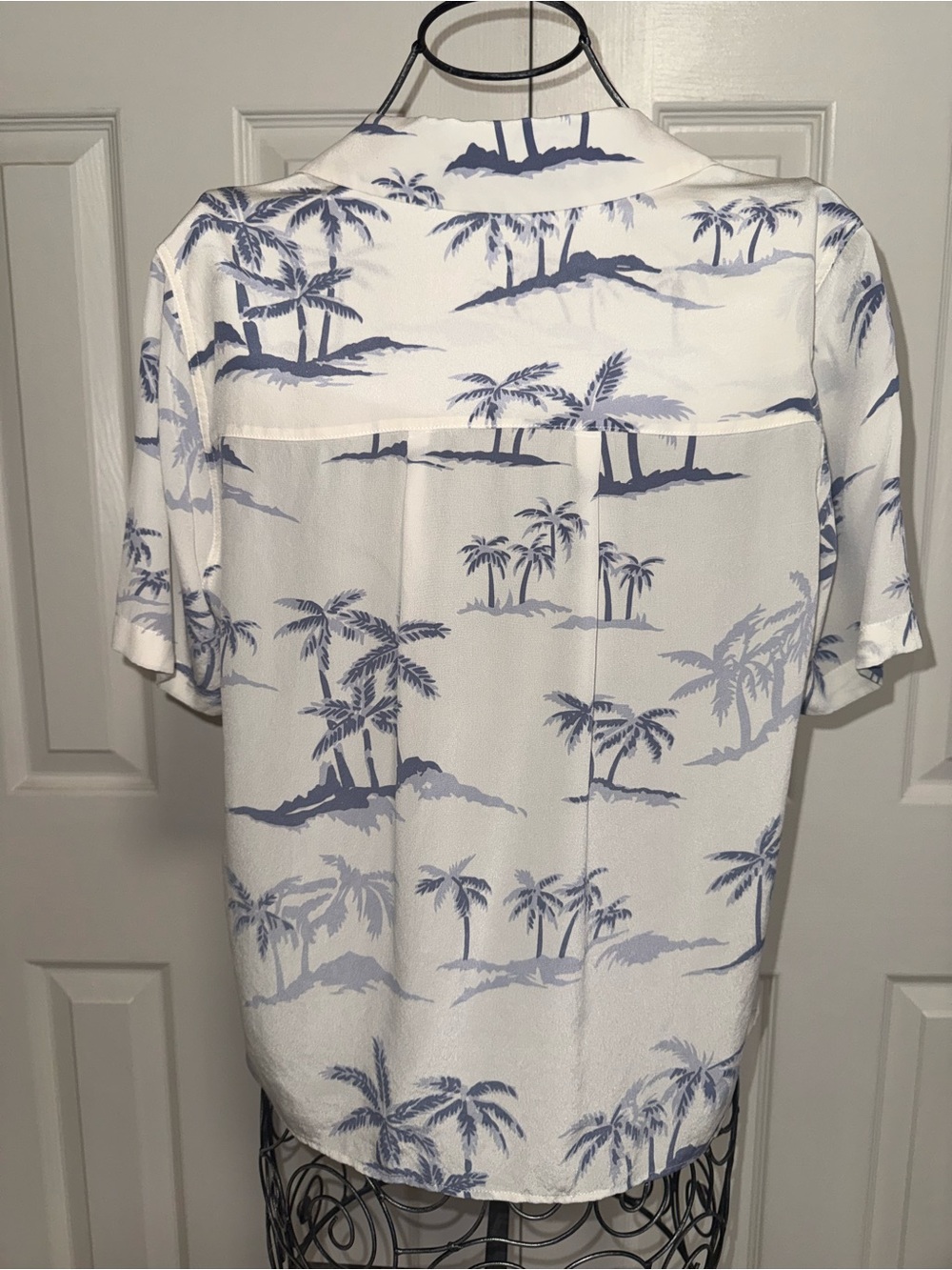 Rails 100% silk tropical, palm tree, blouse, size medium - Picture 7 of 9